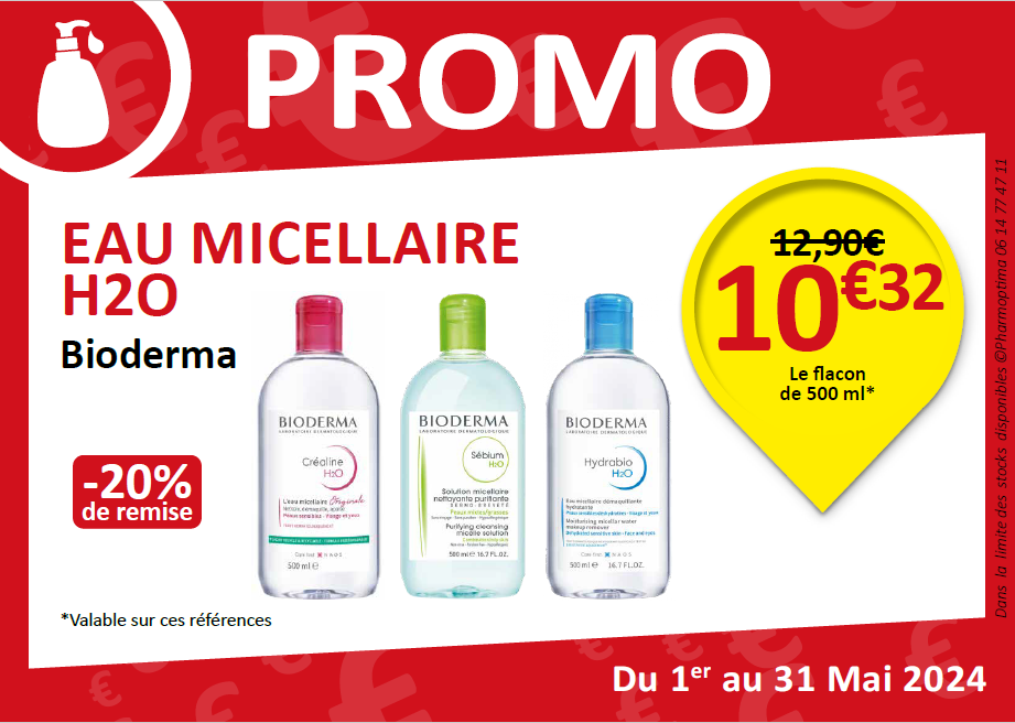 image bioderma eaux micellaires 500ml